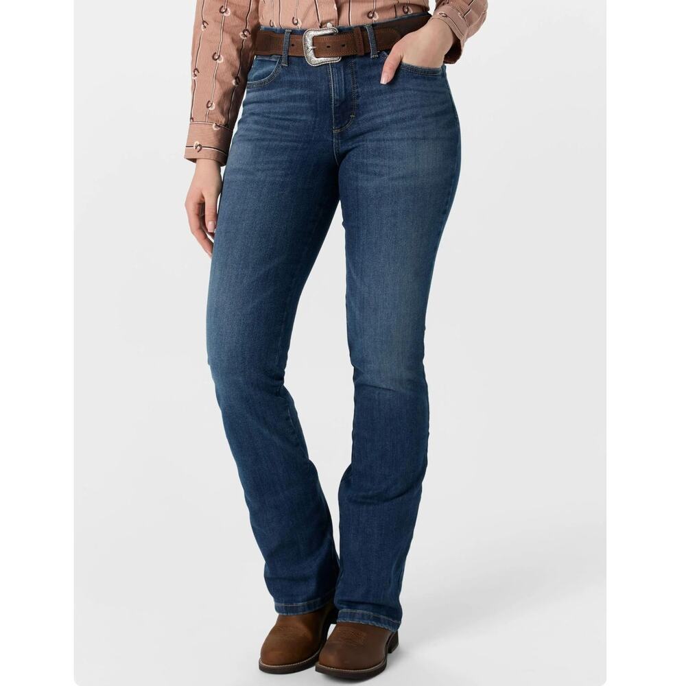 Wrangler Women's Bespoke Boot Cut Jeans 25 x 34 Lacey Blue Denim